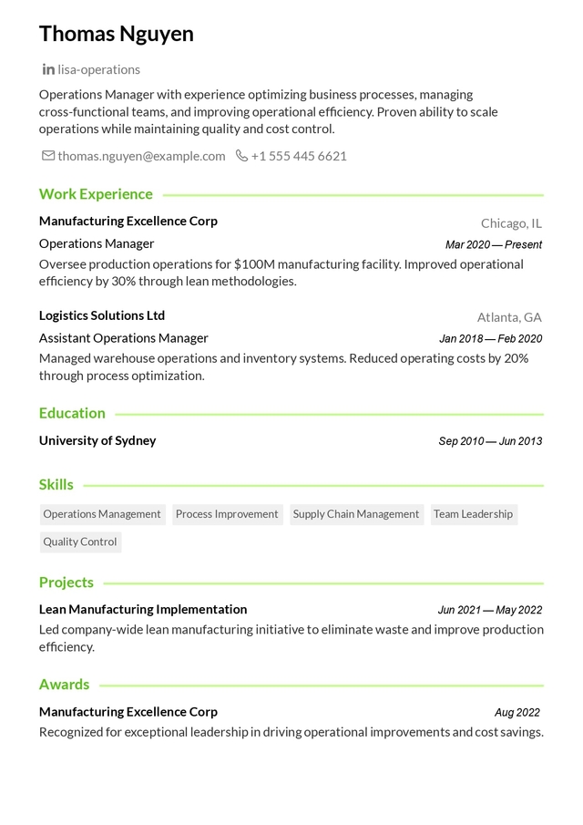 focus resume template